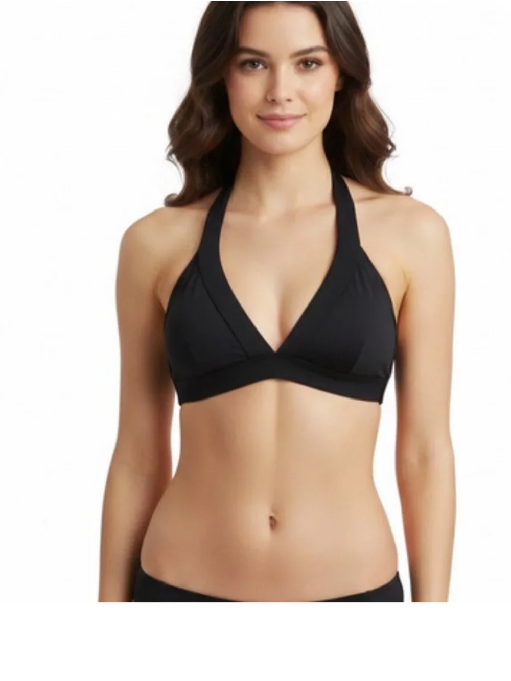 Boden | Ithaca Halter Bikini Top in Black | 8